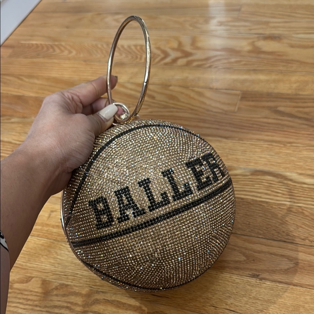 Baller Gold and Black Women's Bag